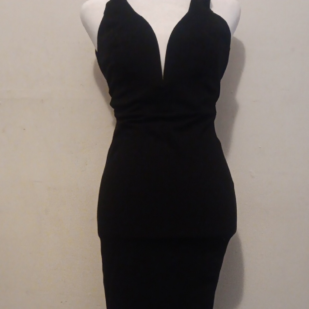Lillie Rubin Black Backless Dress